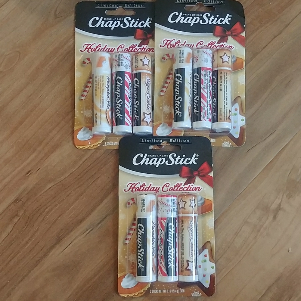 3 sets chapstick holiday collection